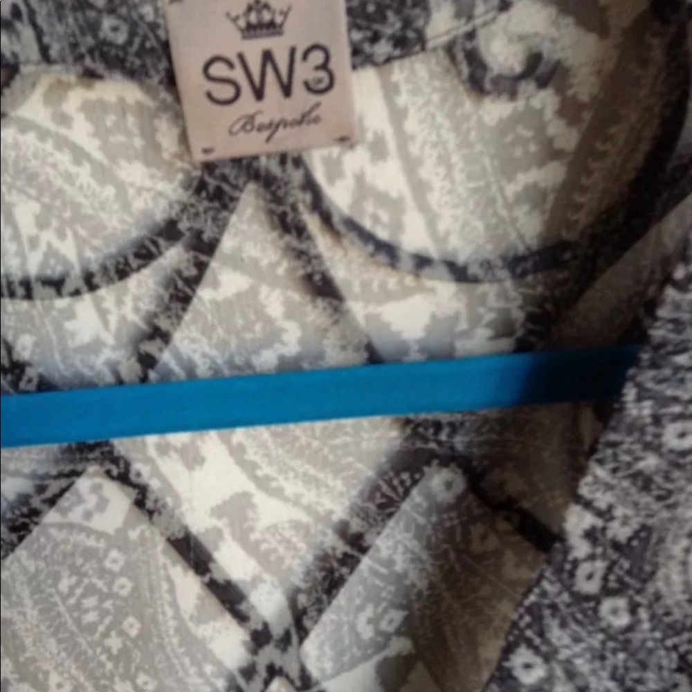 SW3 bespoke 100% silk blouse S button front blouse - Picture 5 of 7